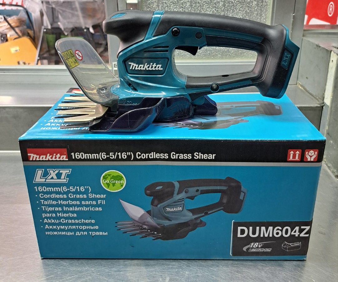 MAKITA 18V 2x3Ah Akku Grasschere Rasenschere DUM604ZX Hecken-Kit Ladegerät