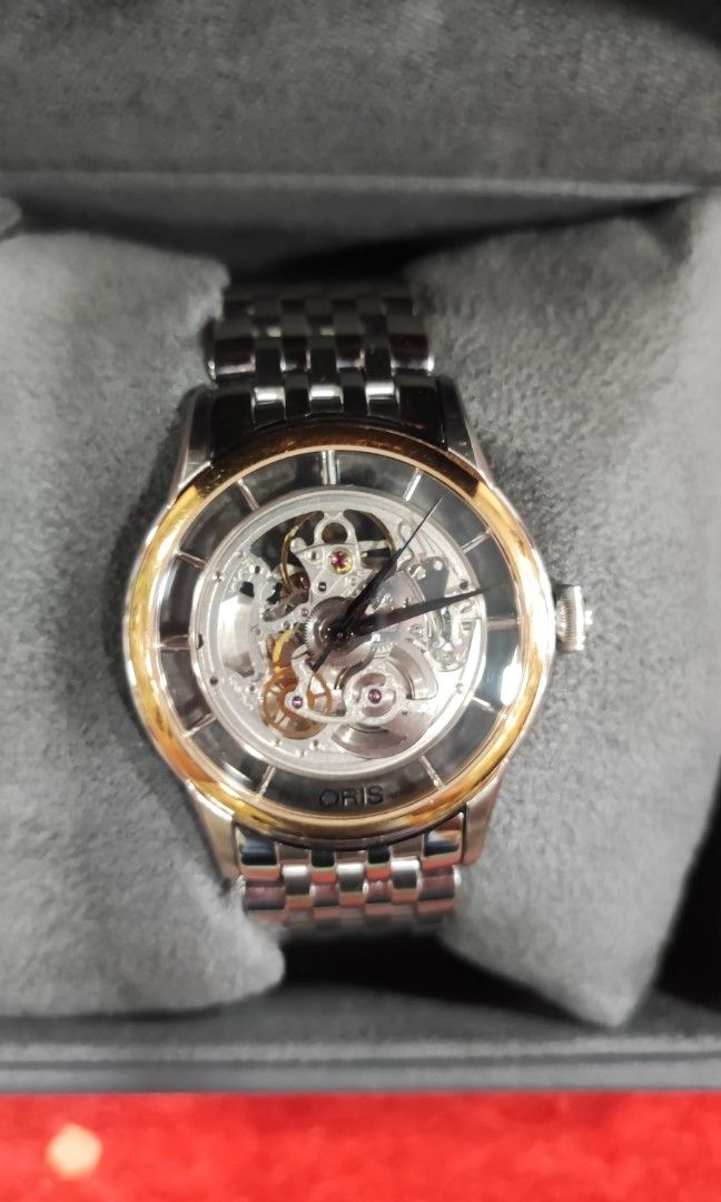 Oris store translucent skeleton