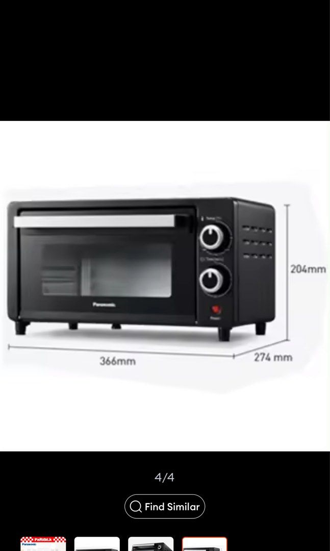 Panasonic Toaster Oven 9L, TV & Home Appliances, Kitchen Appliances