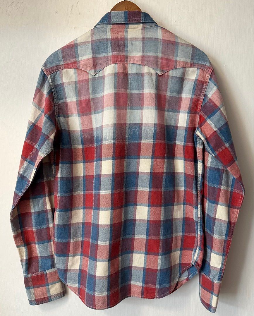 PHERROW'S - CHECK WESTERN SHIRT, 男裝, 上身及套裝, T-shirt、恤衫