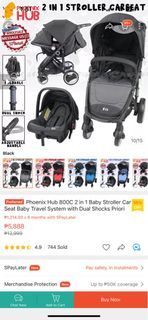 Phoenix Hub 800c 2 in 1 Baby Stroller with Car Seat