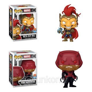 [PO] Marvel Comic Pop! Vinyl Figures - Beta Ray Bill #1291/ King Daredevil #1292 PX Previews Exclusive/ SE