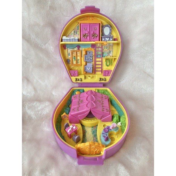 Vintage Polly Pocket Pony Ridin' Show Compact. 1994, by Bluebird Toys, NOT COMPLETE, Black Horse Figure, Gift for A Collector, 90s Kid Toy