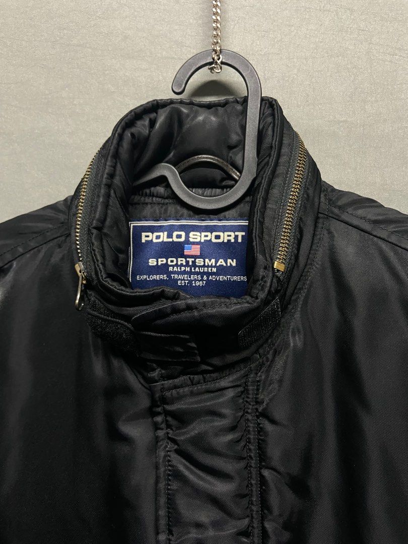 Polo Sport Vintage Nylon Division Bomber Jacket 厚磅 機能 尼龍 夾克 風衣外套 棒球外套 Polo  Ralph Lauren Polo Sportsman