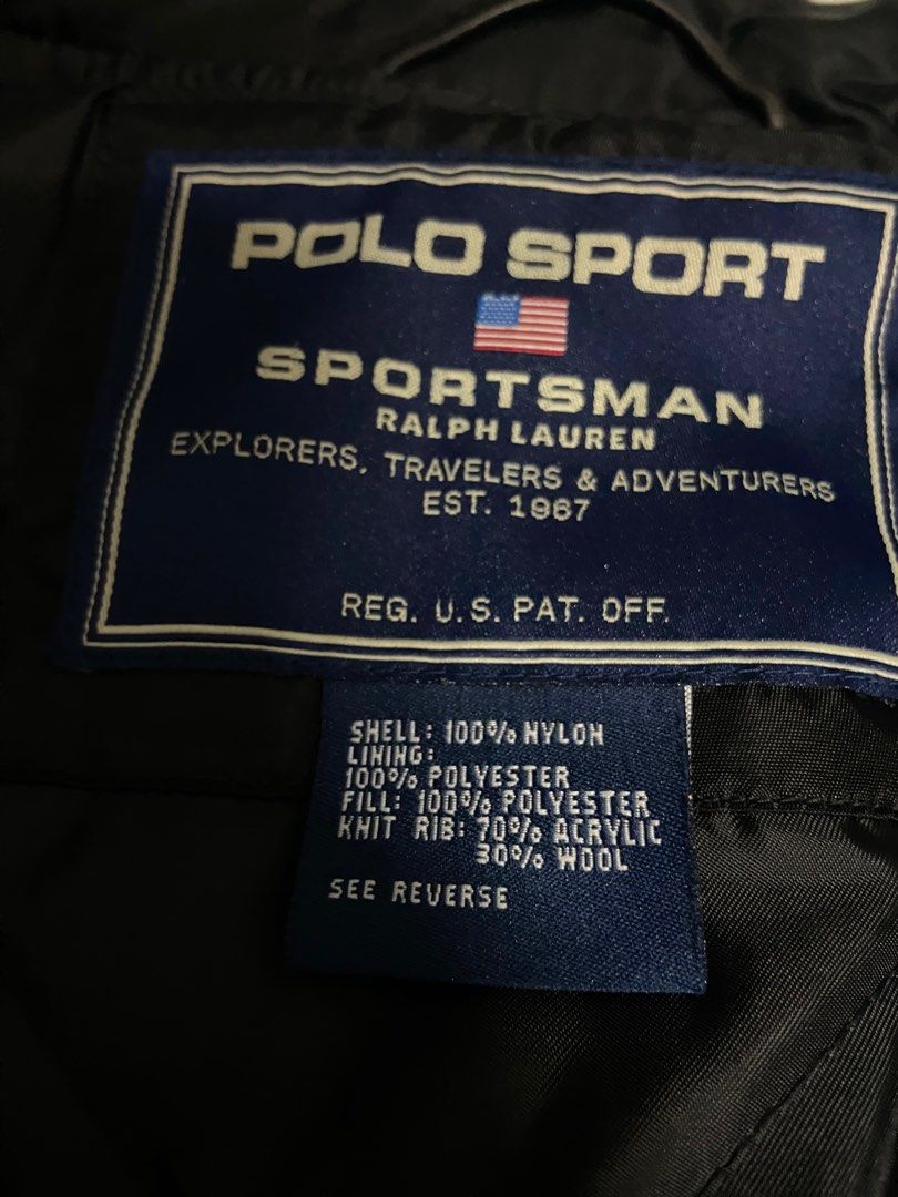 Polo Sport Vintage Nylon Division Bomber Jacket 厚磅 機能 尼龍 夾克 風衣外套 棒球外套 Polo  Ralph Lauren Polo Sportsman