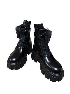 ⚜️Prada Monolith Combat Boots