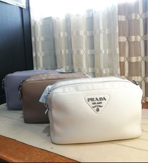 BaggagePH - Prada Double Zip Camera Bag (Soft Leather