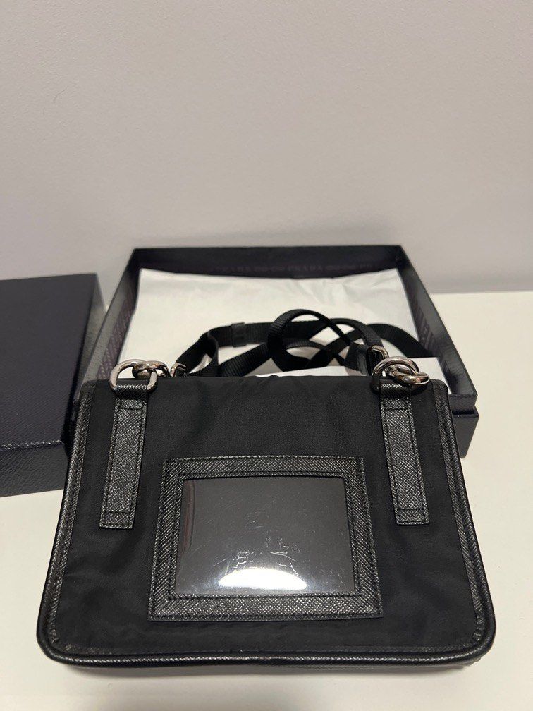 Prada Black Re-Nylon & Saffiano Leather Smartphone Case, myGemma