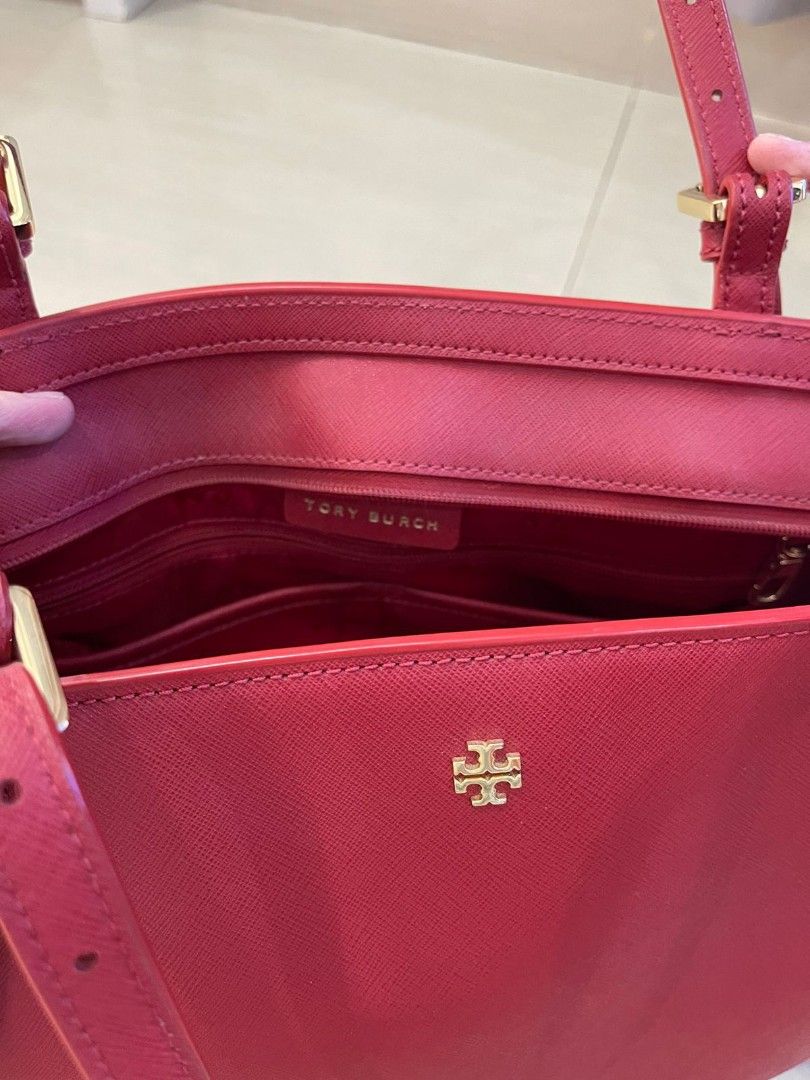 TORY BURCH EMERSON BUCKLE TOTE LARGE, Barang Mewah, Tas & Dompet di  Carousell