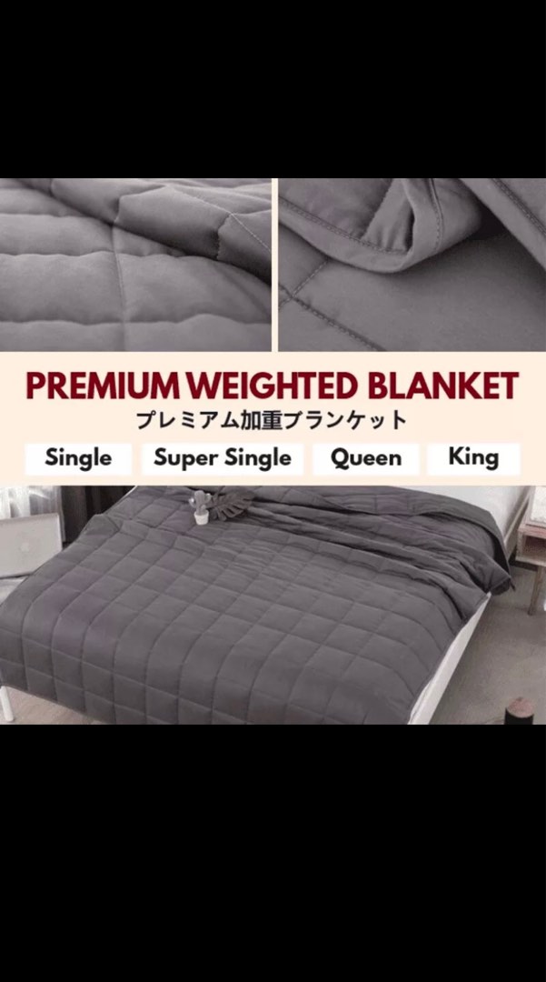 Premium Gravity Weighted Blanket 2.0 Lower Stress Level Reduce Anxiety