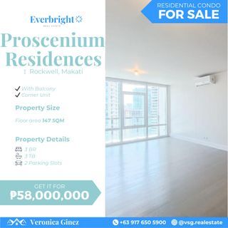 Proscenium Residences Makati | 3BR Unit For Sale