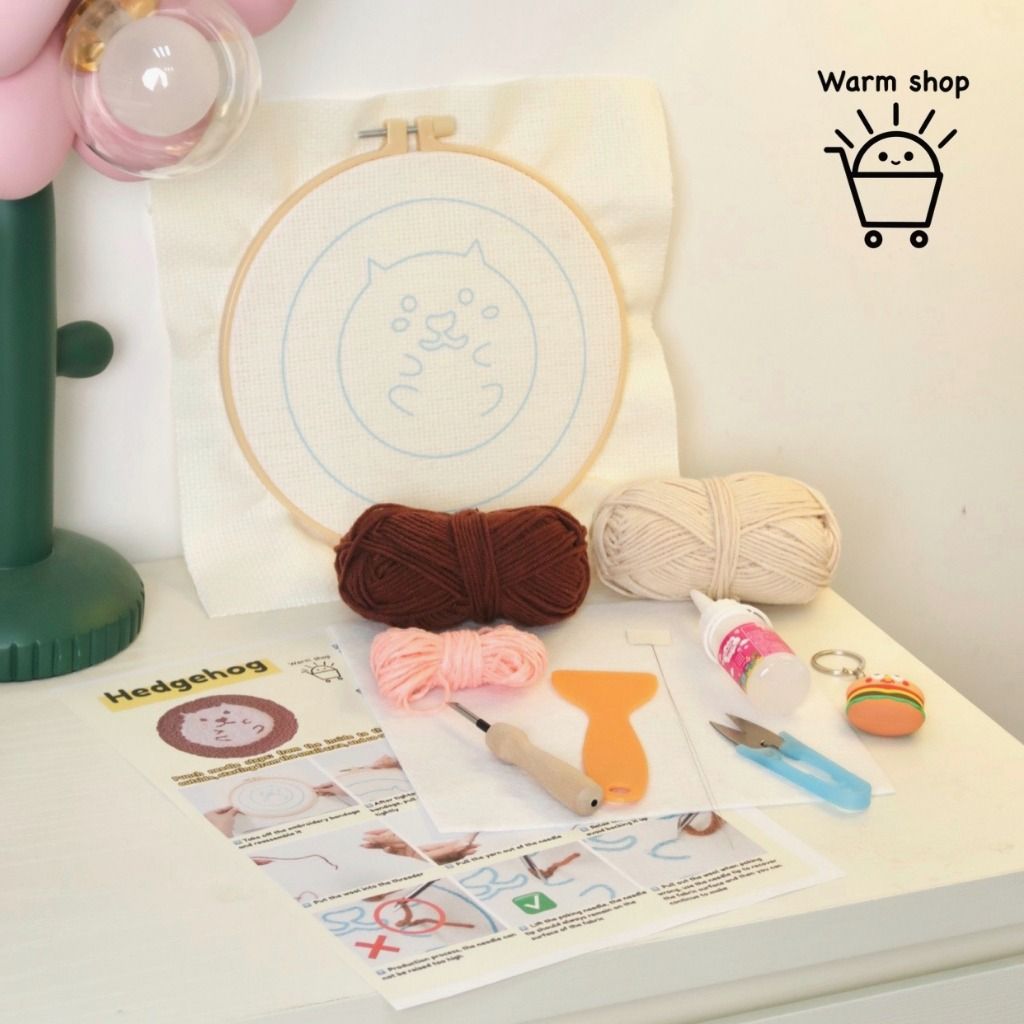 Punch Needle Pets Kit Coaster Mug Rug Tufting Hobby Weekend Holiday  Activity Art Craft Handmade Gift NT2235, Hobbies & Toys, Memorabilia &  Collectibles, Stamps & Prints on Carousell