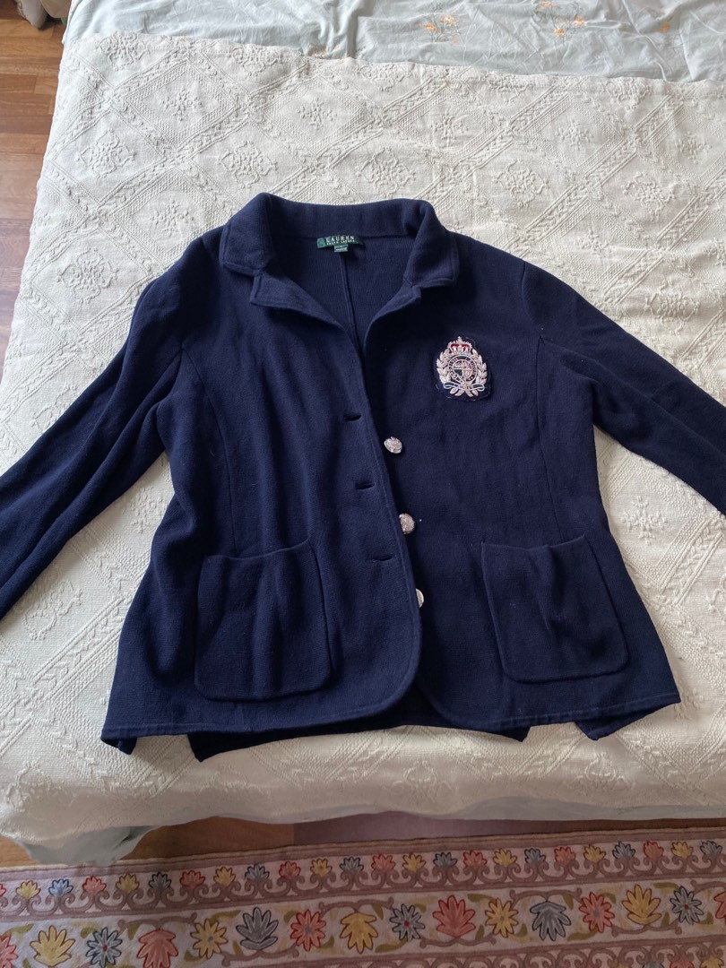 Ralph lauren discount navy blazer ladies