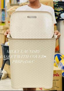 Rattan Design Heavy duty Laundry Basket with Cover