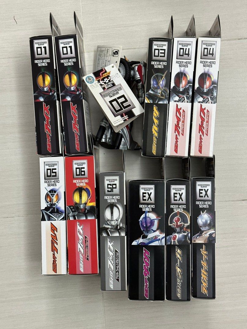 RHS 幪面超人555 Masked Rider Faiz 膠魂12隻 連特別版EX 原裝冇封條，全新靚盒從未display過, 興趣及遊戲 ...
