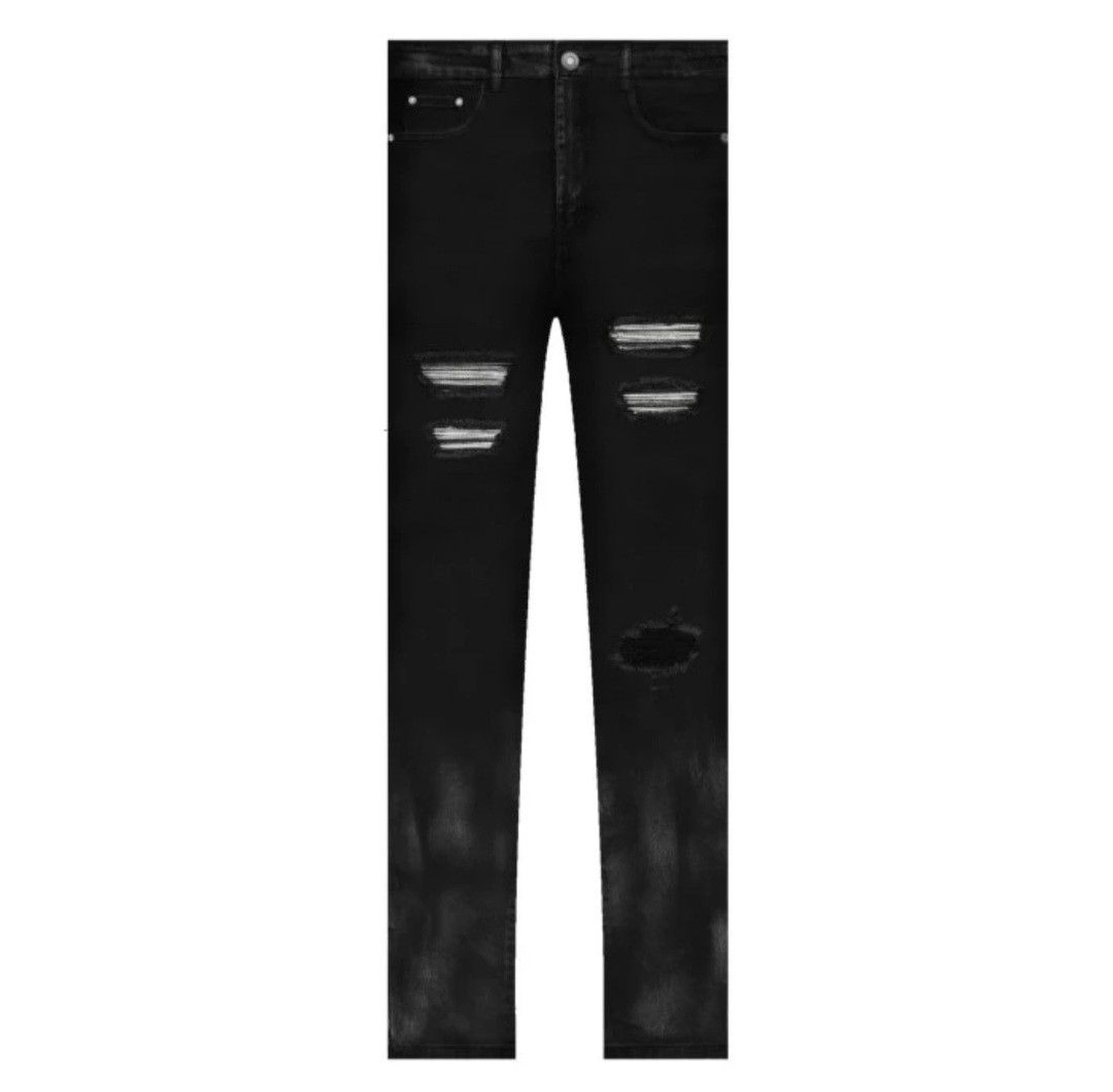 RUCAS CAVIAR PLATINUM SILVER LEATHER JEANS ORIGINAL CELANA PANJANG ...