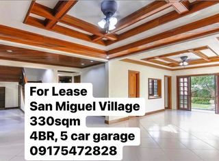 San Miguel Village Makati House For Rent