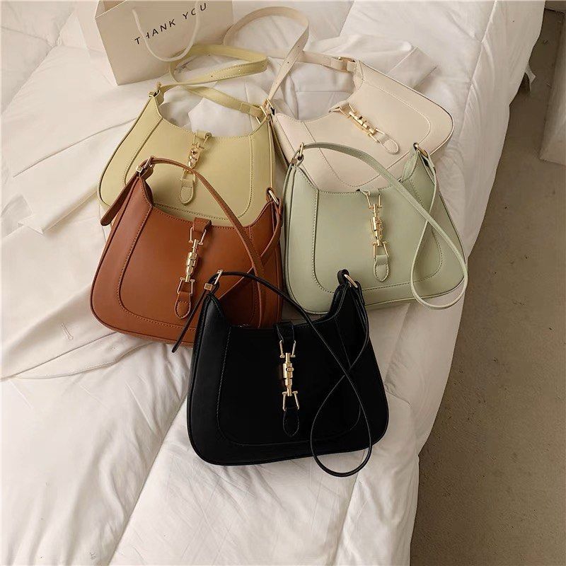 SG Instocks Casual elegant shoulder handbag for women ulzzang dumpling bag korean style large capacity