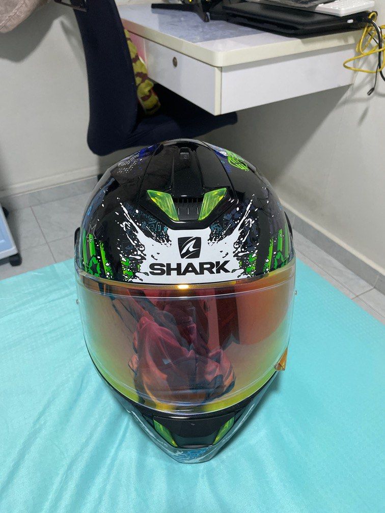Shark Skwal 2.2 Replica Switch Riders 2 Black Blue Green Helmet