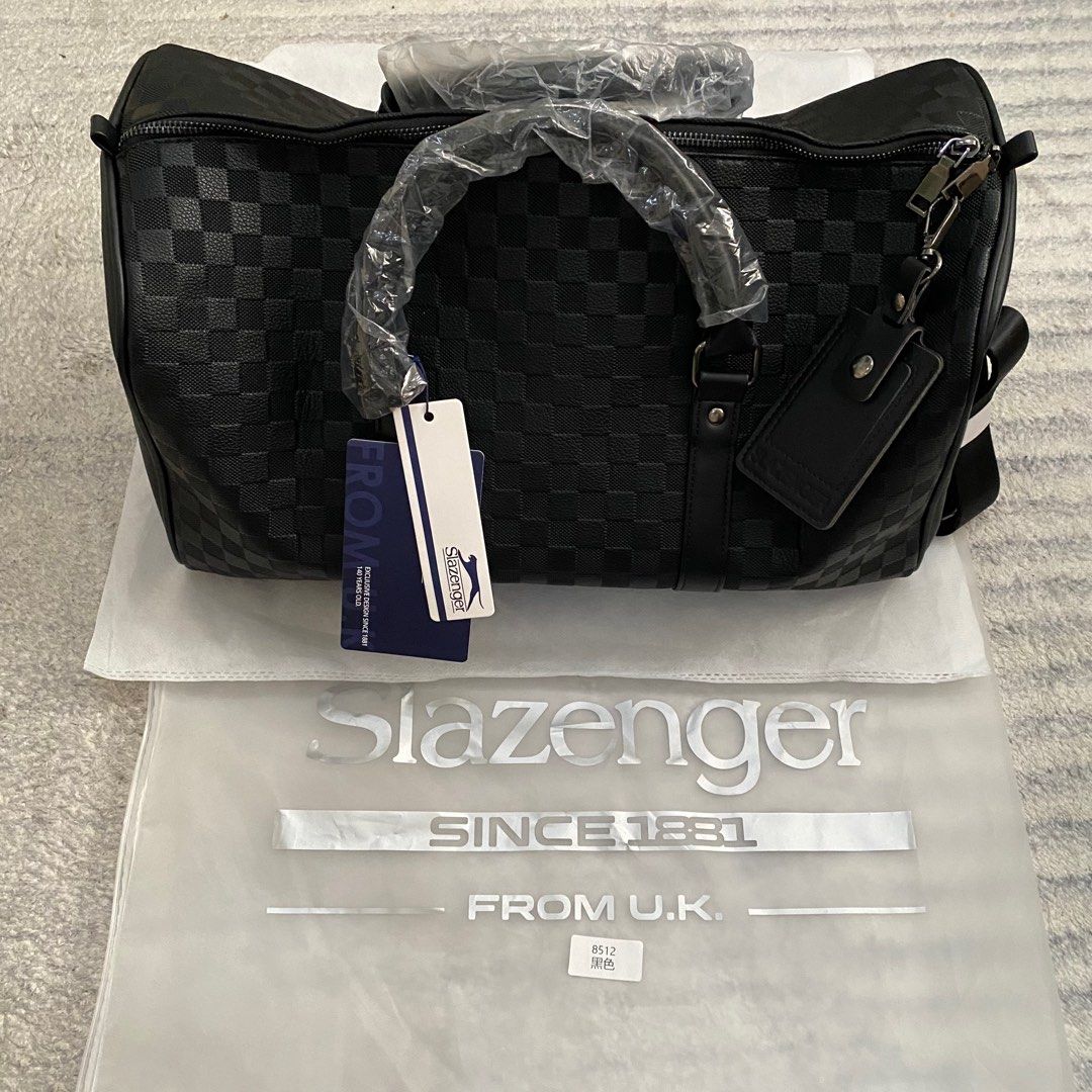 Louis vuitton black checkered duffle bag online