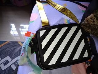 INSTOCK] Off-White Black Logo Industrial Bag Strap, Women's Fashion, Bags &  Wallets, Shoulder Bags on Carousell