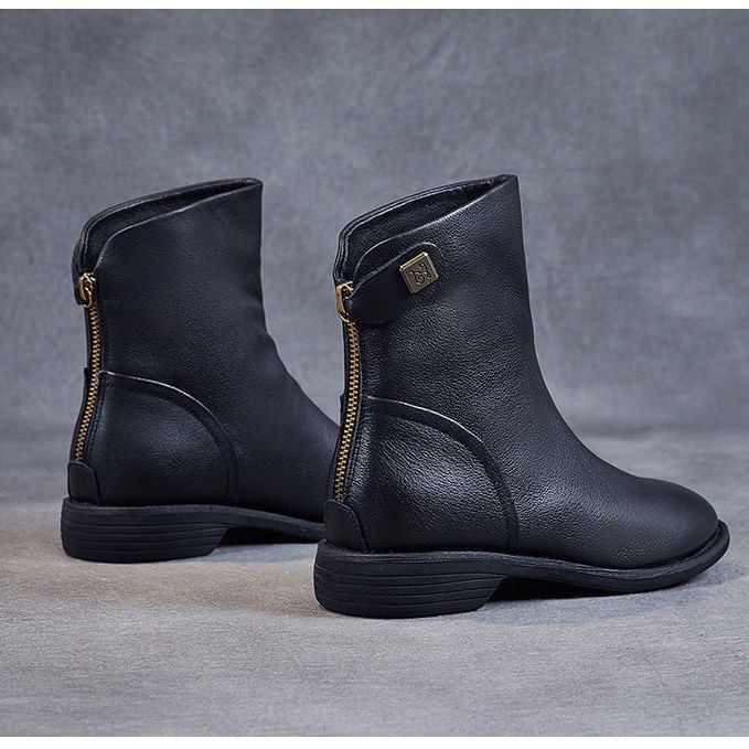 Women Soft Leather Boots Women s Fashion Footwear Boots on