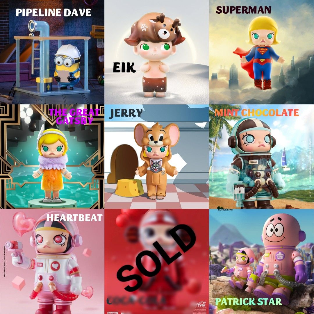 Space Molly , dimoo , WB 100th anniversary , minions, Hobbies & Toys ...