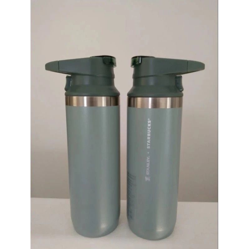 STARBUCKS X STANLEY Mint Green Stainless Steel Vacuum Hot and Cold Tumbler 16oz (Category: Water Bottles & Tumblers) located in Quezon City. Submitted by bloodywatchers (Listing ID 1254457970, Image 1). Description: 2950php each. Only 1 stock available. New with SKU. Bought and shipped from US. Will be shipped with care. BDO BPI GCash payment only. Pick up in Novaliches QC..