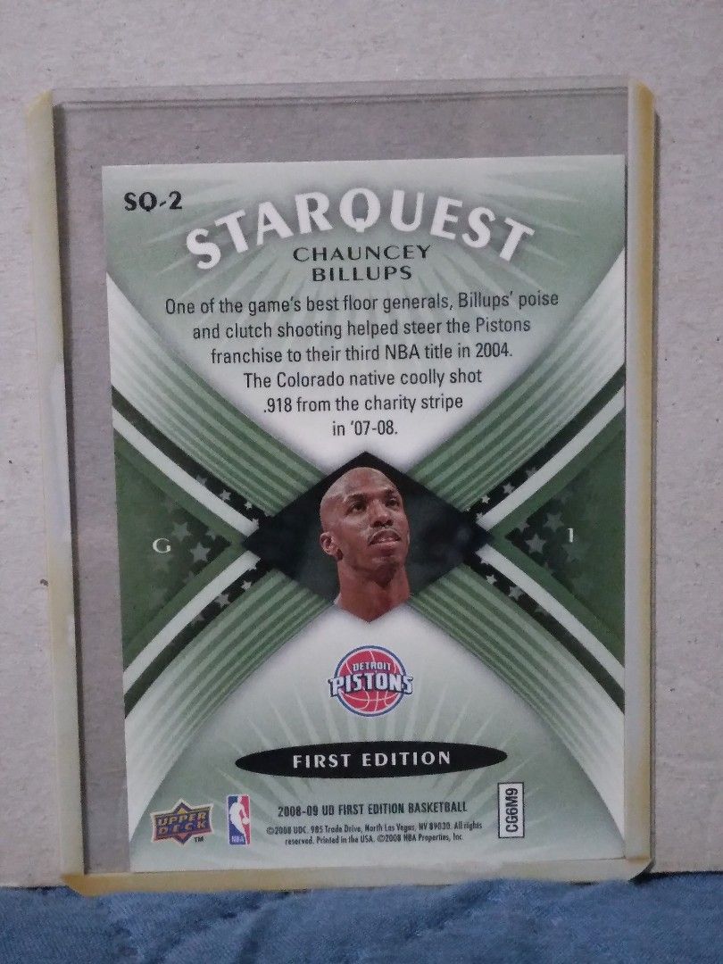 Starquest Chauncey Billups ( New York), Hobbies & Toys, Memorabilia & Collectibles, Fan