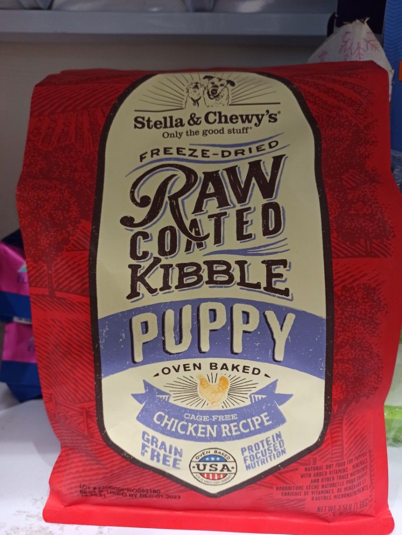 Stella and chewy hotsell raw coated puppy kibble