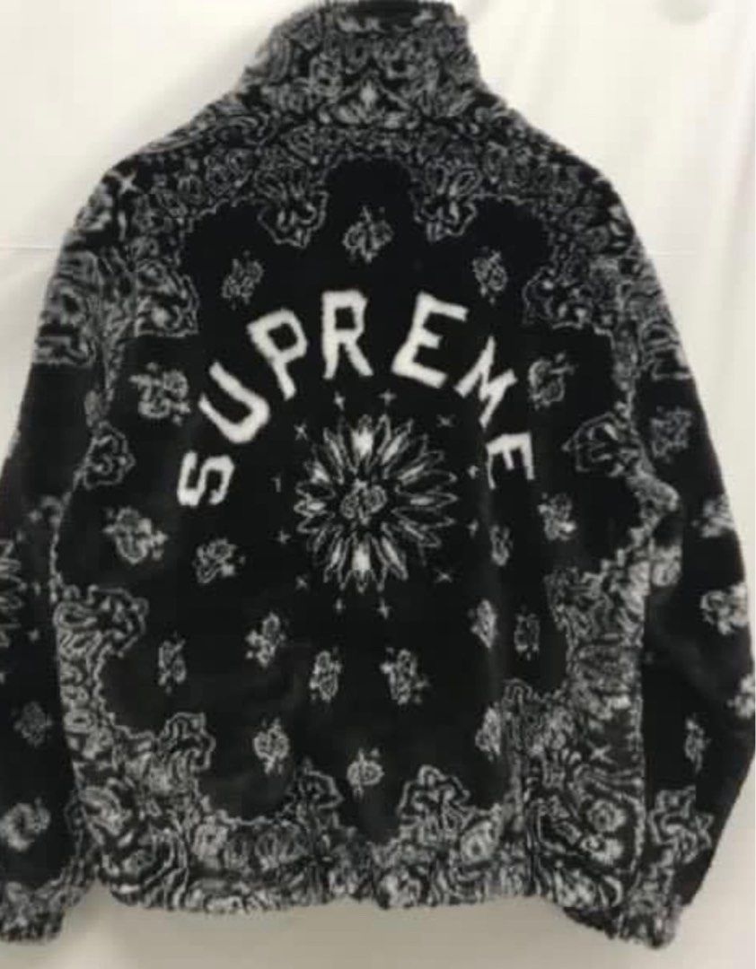 Supreme faux discount fur bomber jacket