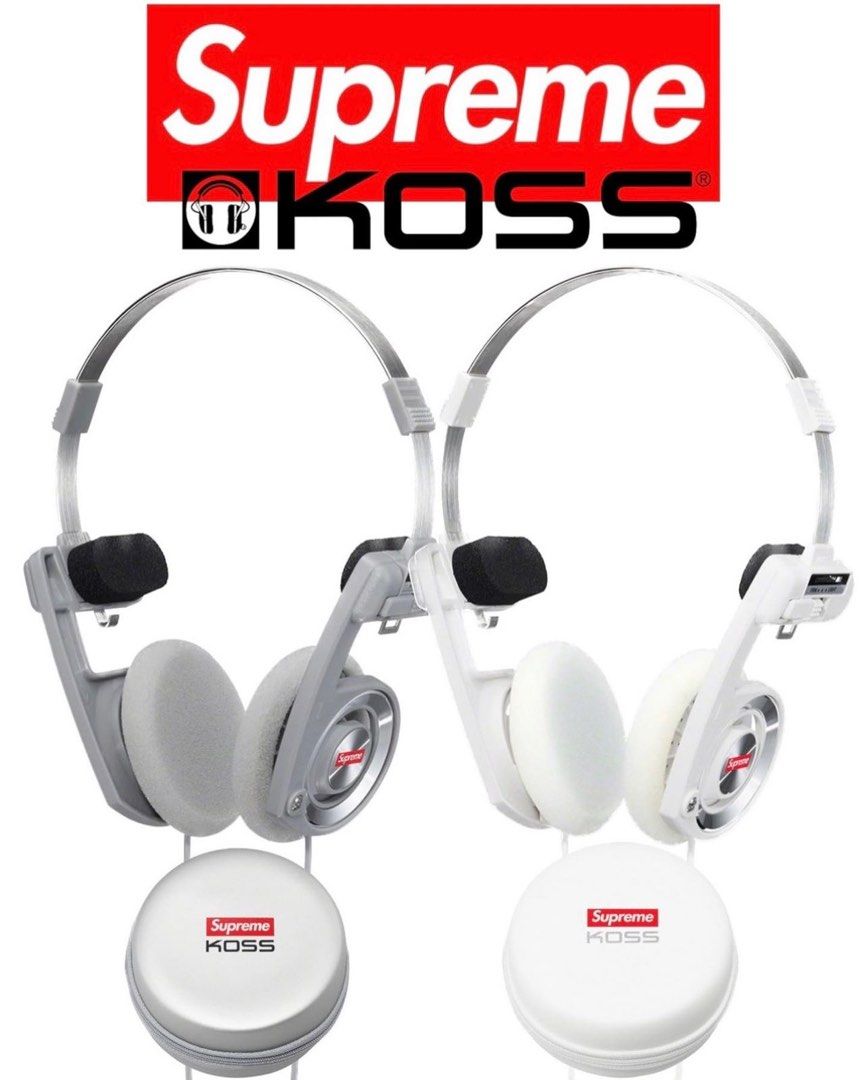 スクエアリーフ」 Supreme Koss PortaPro Headphones シルバー