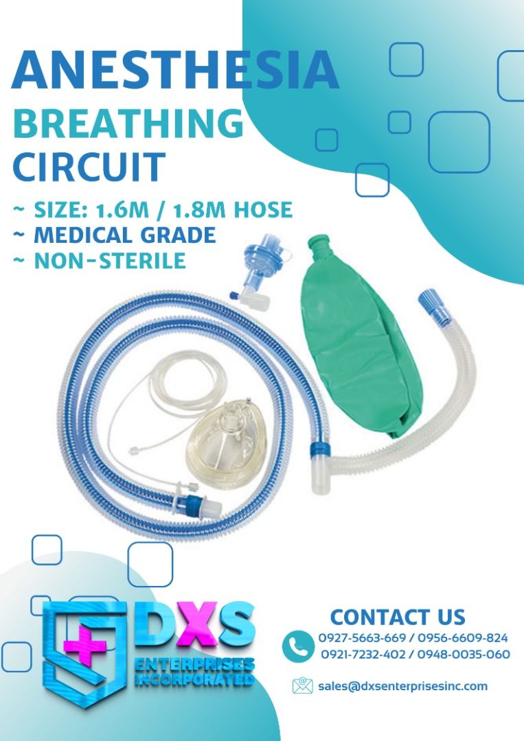 SURGITECH ANESTHESIA BREATHING CIRCUIT (Category: Medical Supplies & Tools) located in Caloocan City. Submitted by dxsshop002 (Listing ID 1254464287, Image 1). Description: BUY YOUR NEEDS NOW, HERE IN OUR SHOP! WE HAVE ALL KINDS OF MEDICAL SUPPLIES THAT YOU NEED! “DXS ENTERPRISES INC.” MEDICAL SUPPLIES AND EQUIPMENT! WE ACCEPT RETAIL AND BULK ORDERS!! Visit us at: Shop address : No. 351 Congressional Avenue Extension, Quezon City Warehouse addres