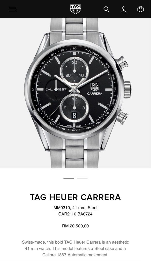 Tag Heuer Carrera Calibre 1886 Chronograph