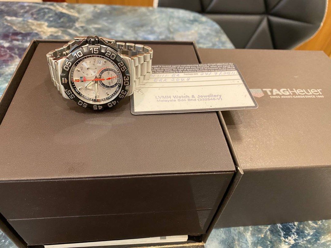 TAG HEUER FORMULA 1 REF CAH1111 42MM QUARTZ YEAR 2011 WATCH FULL