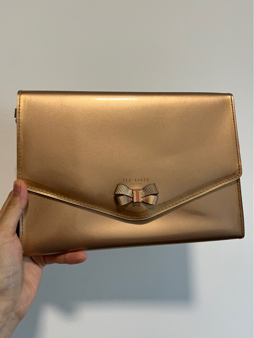 Ted baker nude and rose gold bag, only worn a couple