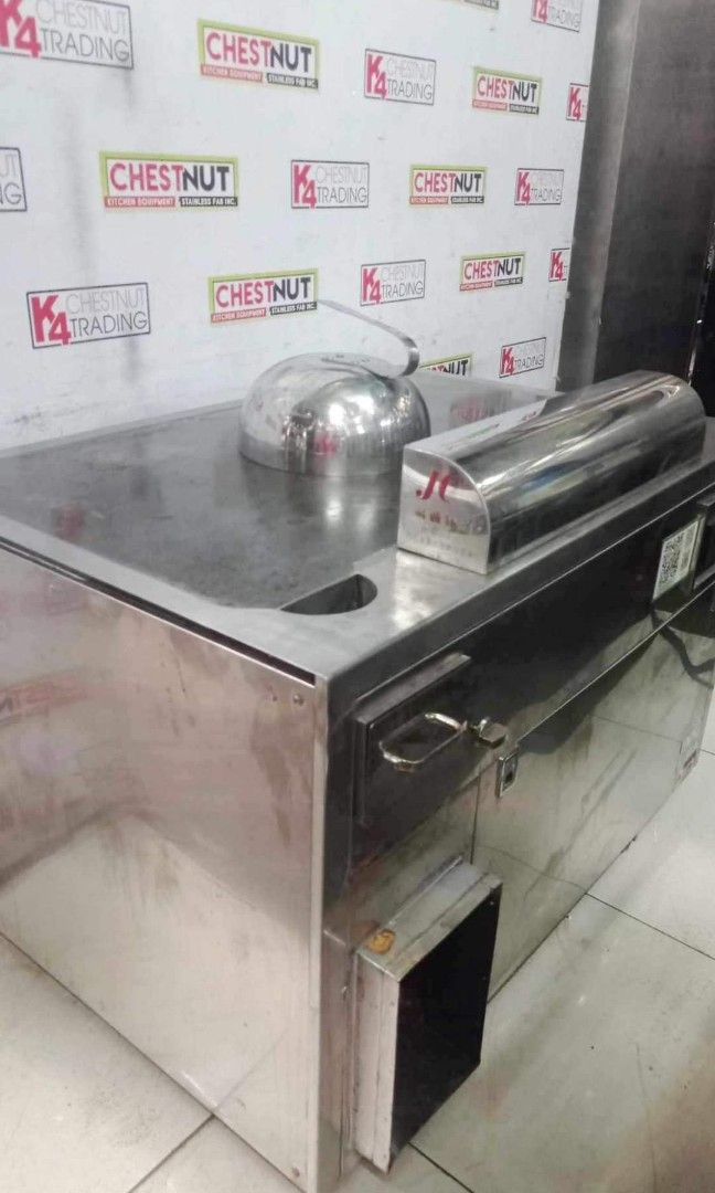 Teppanyaki Electric Griddle (Category: Cookers) located in Makati City. Submitted by budgetappliance (Listing ID 1254563266, Image 2). Description: Teppanyaki Electric Griddle Stainless Steel Dimension: 120 x 80 x 90 CM Voltage: 220V Phase: 1 PH Good condition With 30days warranty For inquiries pls text or call 09058994523.