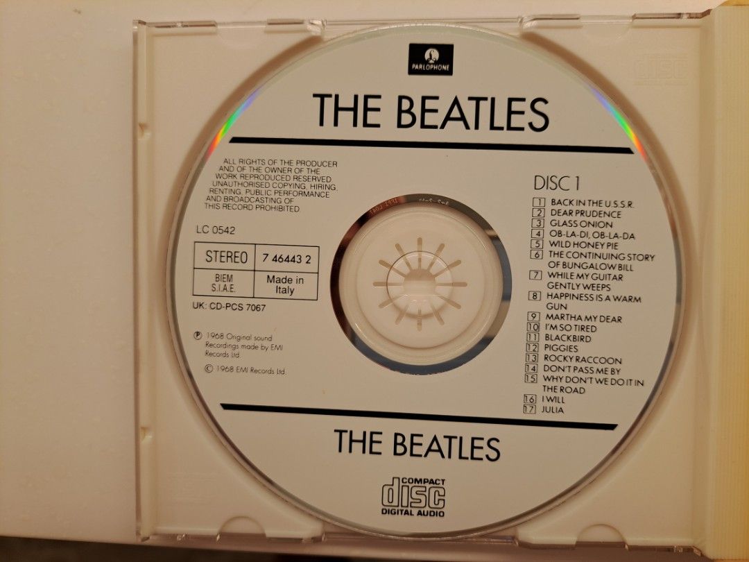 The Beatles [White Album] The Beatles CD 1988 EMI Records / Parlophon