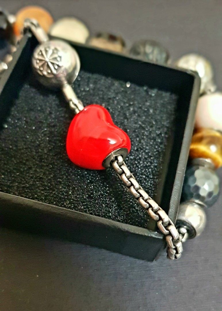Thomas Sabo Red Heart Bead Charms Women s Fashion Jewelry