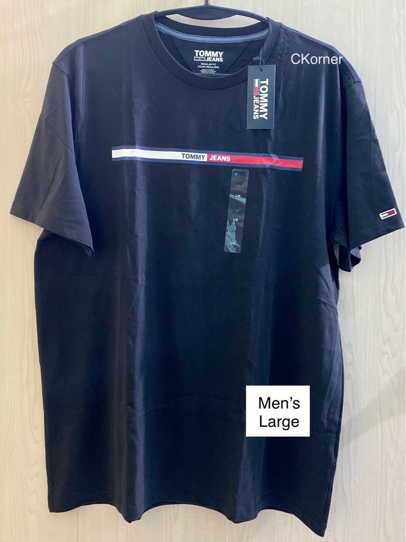Tommy Jeans Men’s Tshirt (Category: Tshirts & Polo Shirts ) located in Lipa City. Submitted by _flor_ (Listing ID 1254536080, Image 1). Description: Tommy Jeans Men’s size Tshirt Onhand, ready to ship 100% Authentic from US Available sizes posted Php 1,450 plus sf Location: Lipa City Courier: LbC **Item’s color may slightly vary due to lighting sources and/or your screen settings PM to order.