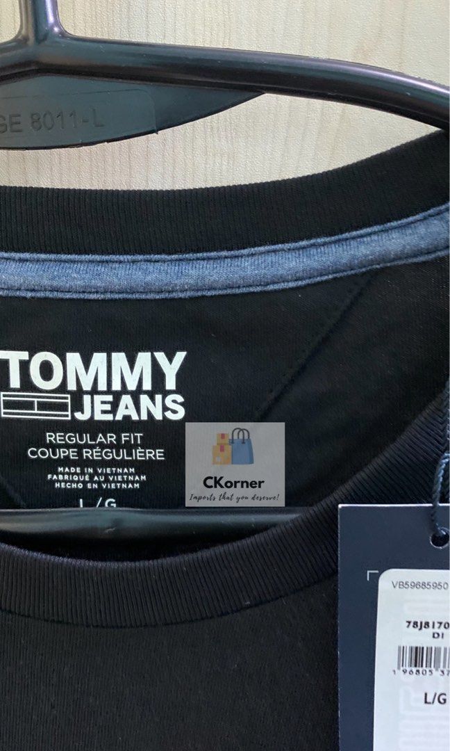 Tommy Jeans Men’s Tshirt (Category: Tshirts & Polo Shirts ) located in Lipa City. Submitted by _flor_ (Listing ID 1254536080, Image 2). Description: Tommy Jeans Men’s size Tshirt Onhand, ready to ship 100% Authentic from US Available sizes posted Php 1,450 plus sf Location: Lipa City Courier: LbC **Item’s color may slightly vary due to lighting sources and/or your screen settings PM to order.