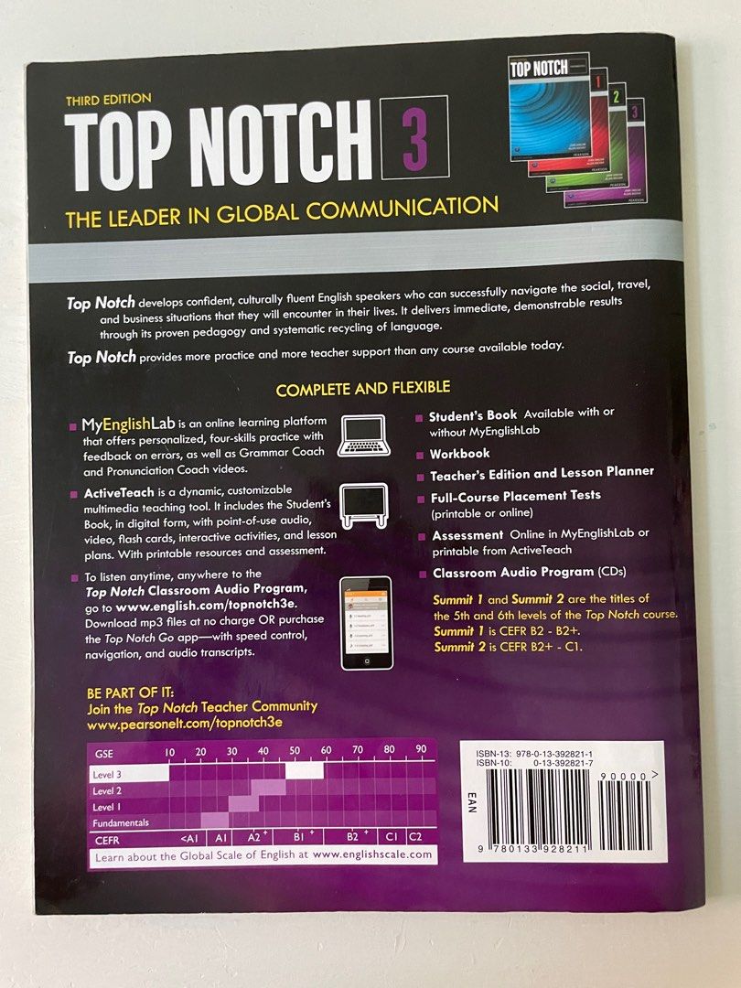 TOP NOTCH 3 STUDENT’S BOOK｜含CD片｜二手書｜原子筆跡記錄, 書籍、休閒與玩具, 書本及雜誌, 教科書、參考書在旋轉拍賣