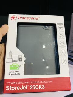 Transcend 2.5" SATA HDD & SSD Enclosure Kit USB 3.1 Gen 1 25CK3 StoreJet TS0GSJ25CK3