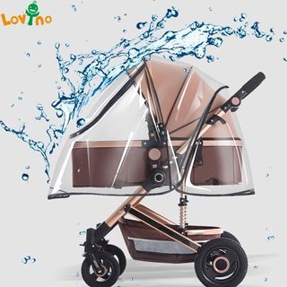 Universal Stroller Rain Cover Baby Pram Portable Waterproof Raincoat Outdoor Windproof Cover Rainy Bab