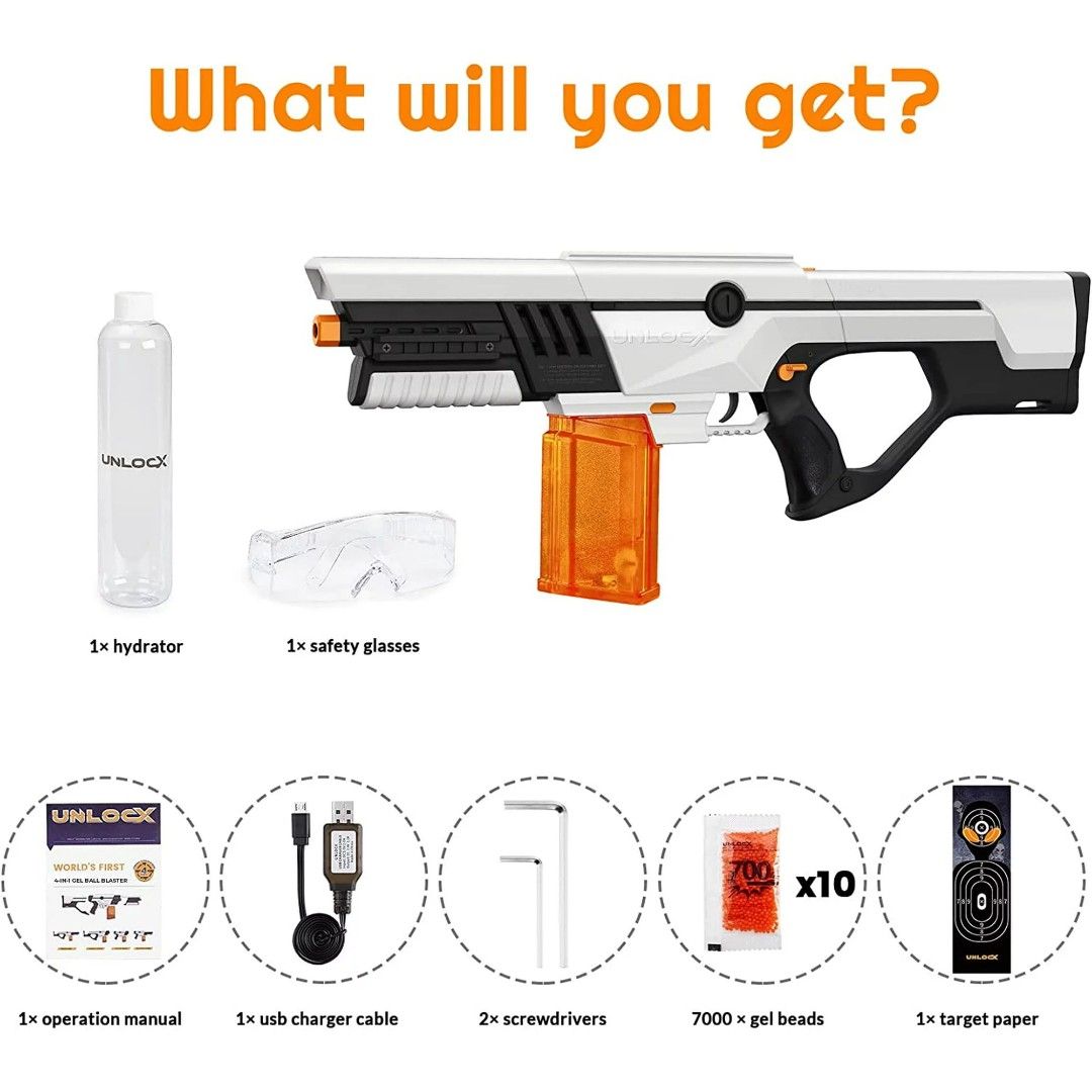UNLOCX GEL BLASTER 4IN1 MODULAR, Hobbies & Toys, Toys & Games on
