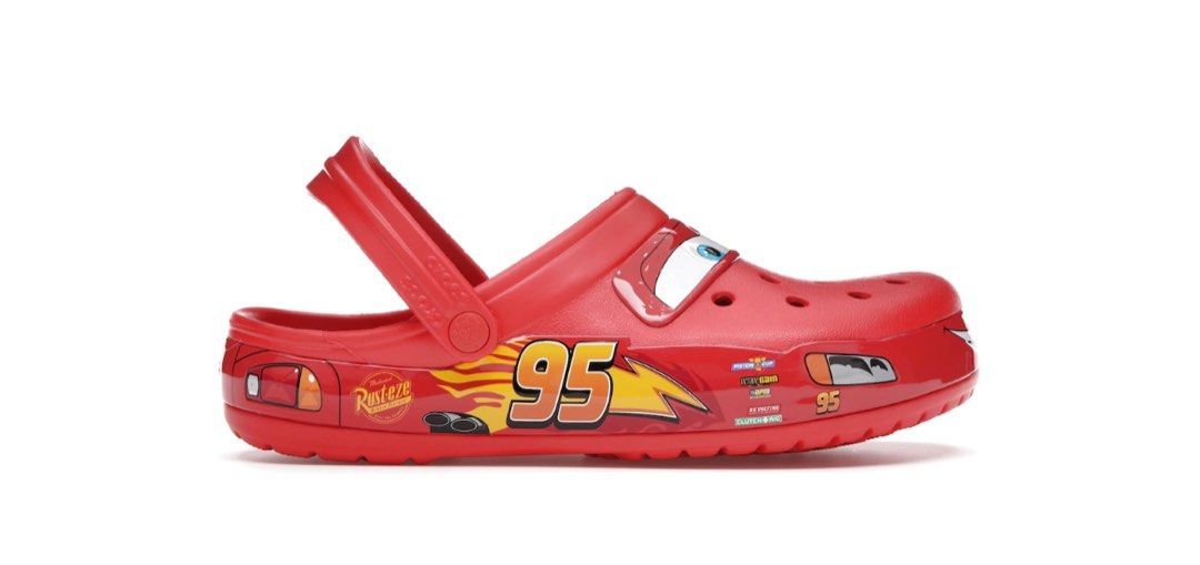 US10 Crocs x Lightning McQueen Men s Fashion Footwear Sneakers