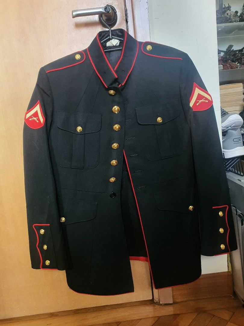 USMC marine corps dress blues jacket tunic