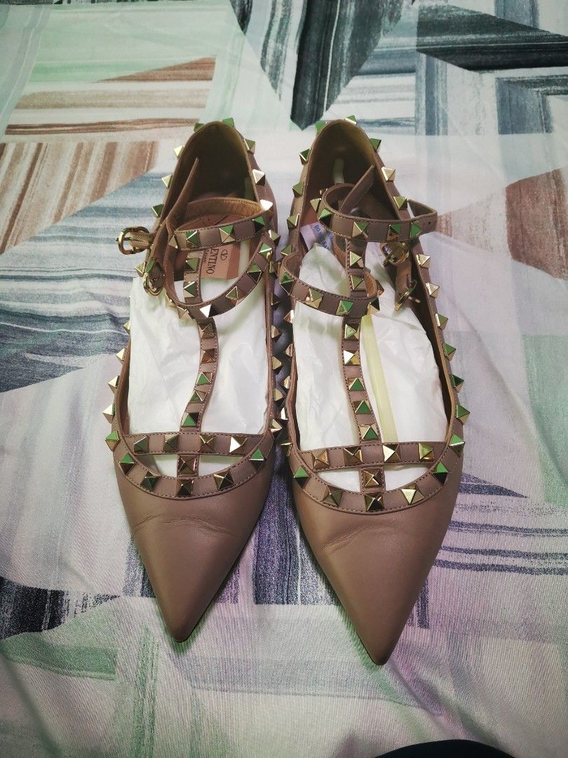 Valentino Rockstuds Ballet Flats Women s Fashion Footwear Flats