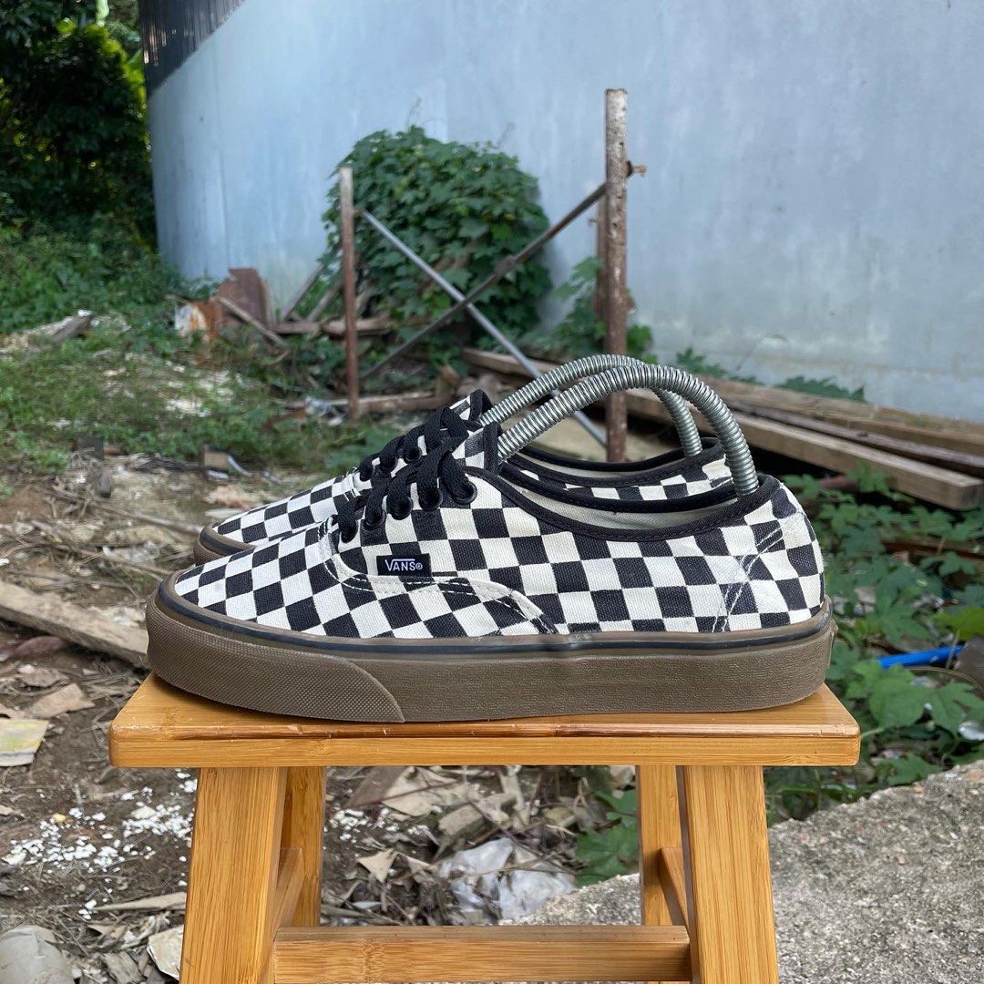 Vans Authetic Checkerb0ard Gum Sole 7.5UK RM12O Men s Fashion