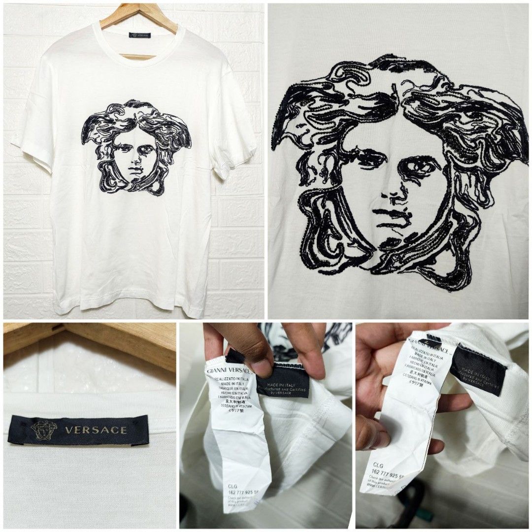 AUTHENTIC GIANNI VERSACE (Category: Tshirts & Polo Shirts ) located in Santa Rosa. Submitted by definitely_misselaine (Listing ID 1254628429, Image 1). Description: AUTHENTIC GIANNI VERSACE CLG 162 777 925 588 VERIFIED BY WWW. CERTILOGO. COM. EXCELLENT CONDITION NO ISSUE LARGE ON TAGS.
